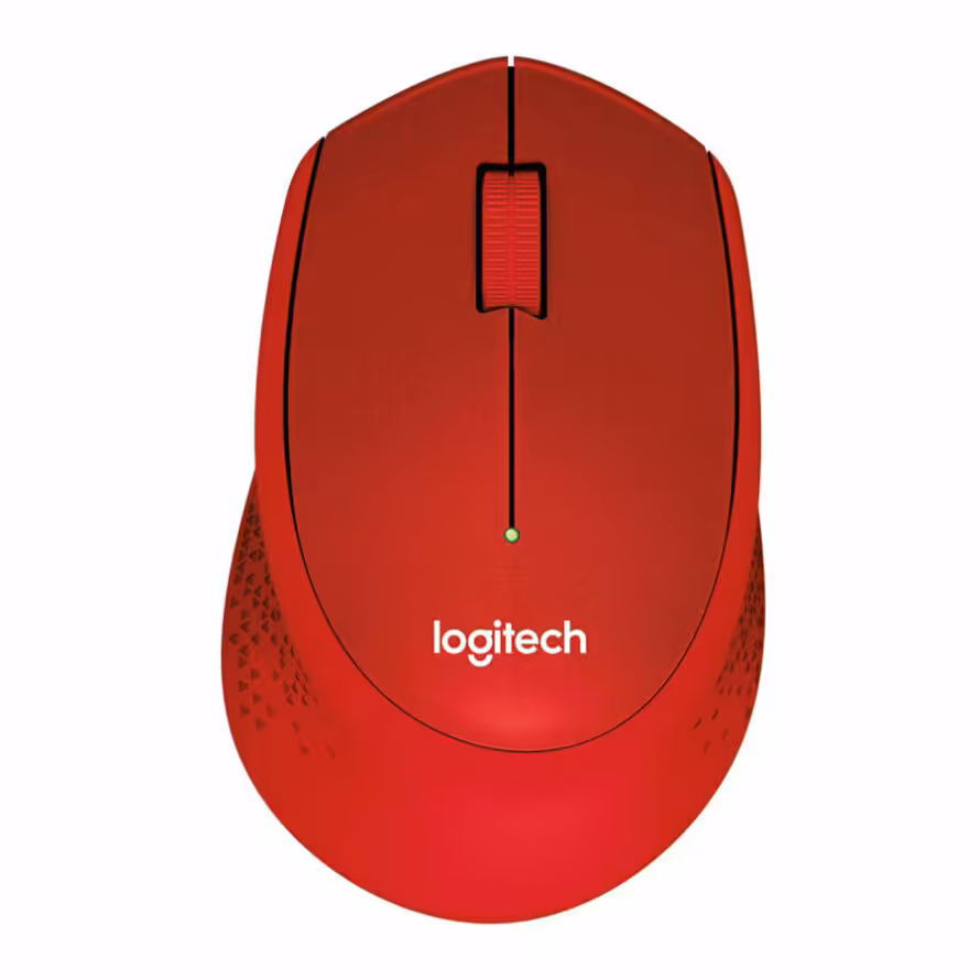 موس بی سیم لاجیتک M330 Silent Plus Red