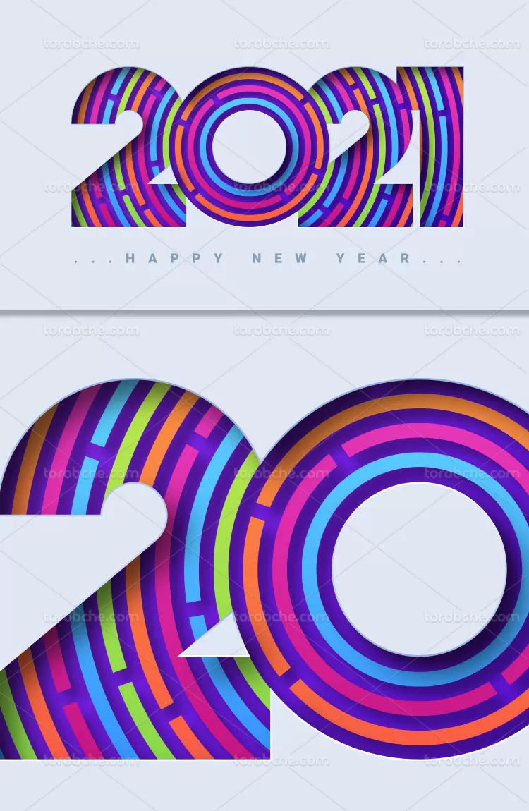 وکتور لوگو 2021 رنگی | گرافیک با طعم تربچه