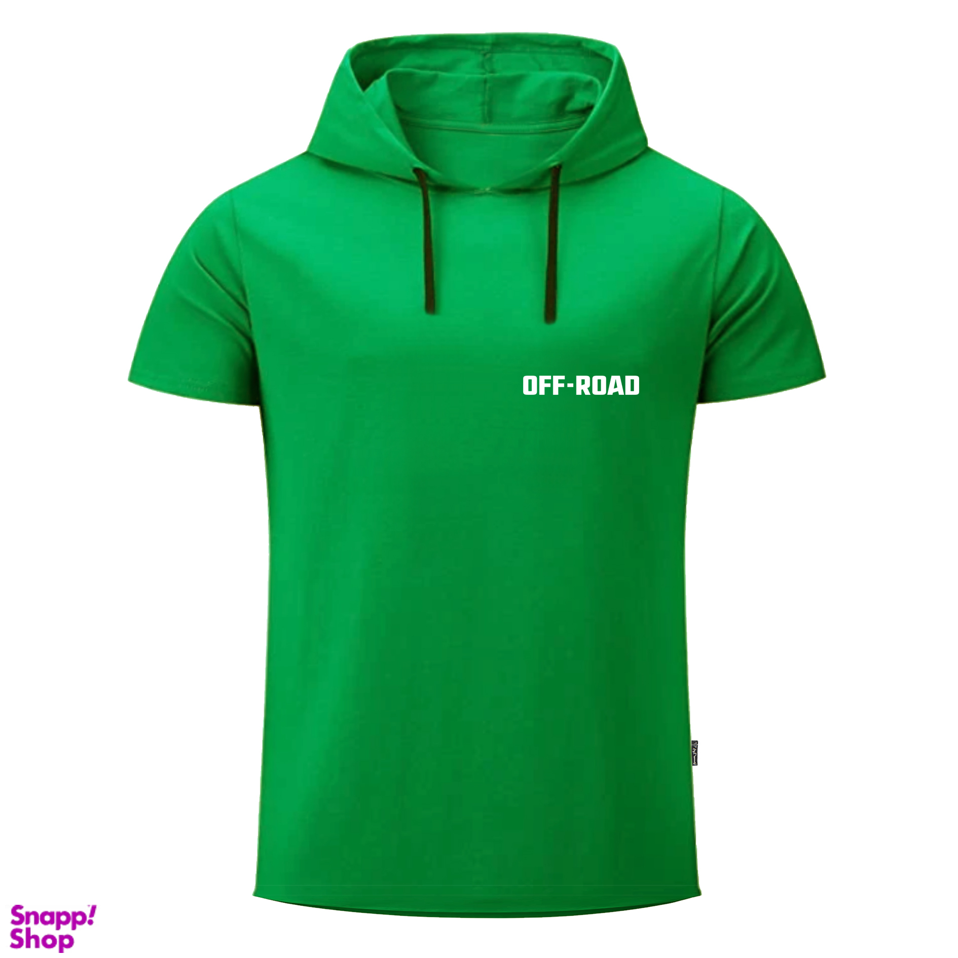 تیشرت کلاه دار  آستین کوتاه مردانه به رسم مدل آفرود 1238