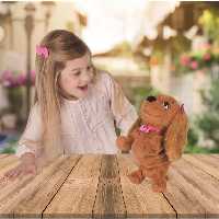 سگ رباتیک لوسی قابلیت عکس العمل به 20 فرمان صوتی به زبان انگلیسی