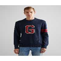 پلیور آبی مردانه FIT &#039;S NAVY با چوب یقه Gant