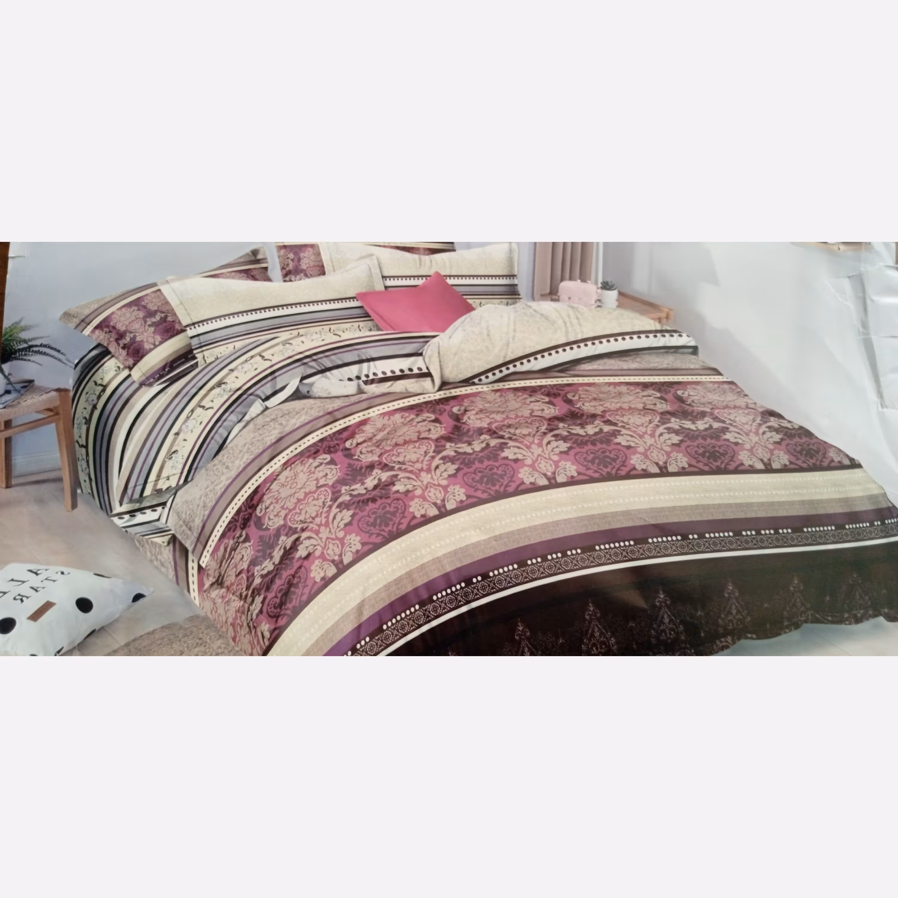 پارچه ملافه ای عرض دو متر و چهل سانتی متر پارچه ملحفه ای  پارچه روتختی و روبالشی 