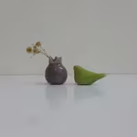 پرنده انگشتی و انارسرامیکی کد 9