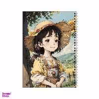 دفتر مشق 100 برگ بامبیلیپ طرح دختر آفتاب گردون کد 4639242