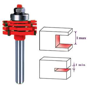 تیغ شیارزن افقی متغیر دامار مدل DMSL4764A سایز شفت 12