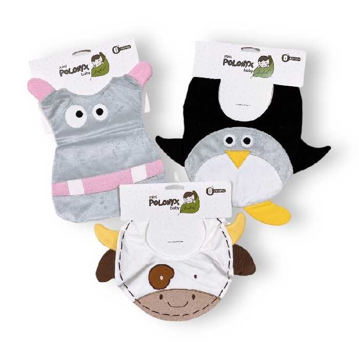 پیشبند نوزاد پارچه ای طرح حیوانات مینی پولونیکس Mini Polonyx