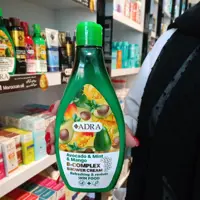 شامپو بدن کرمی ب کمپلکس آدرا حاوی آووکادو،نعناو انبه