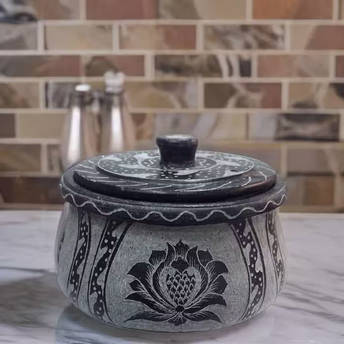 دیزی سنگی قلم کاری سه نفره کد SRP-6652