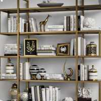 شلف و کتابخانه کد101رنگ مشکی و نقره ای و طلایی متریال پروفیل 20در20سایز150در190در30هزینه ارسال به صورت پس کرایه ودرمقصد