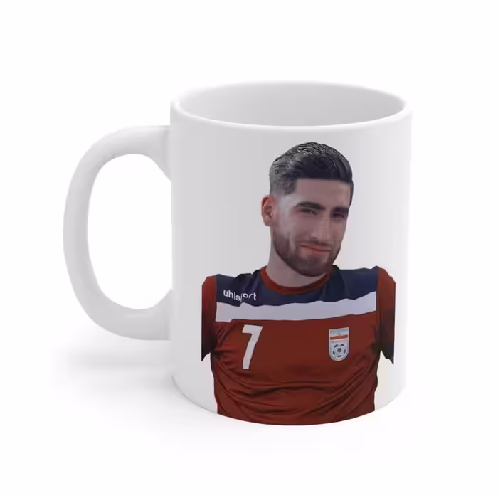 ماگ طرح بازیکن تیم ملی فوتبال علیرضا جهانبخش Alireza Jahanbakhsh مدل NM1694