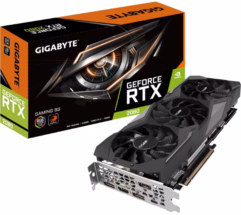کارت گرافیک گیگابایت مدل GeForce RTX 2080 GAMING با حافظه 8 گیگابایت