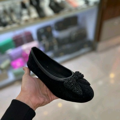 بابت پاپوش ونس کالج مجلسی سوییت مخمل جیر زنانه دخترانه کفش طبی هفده