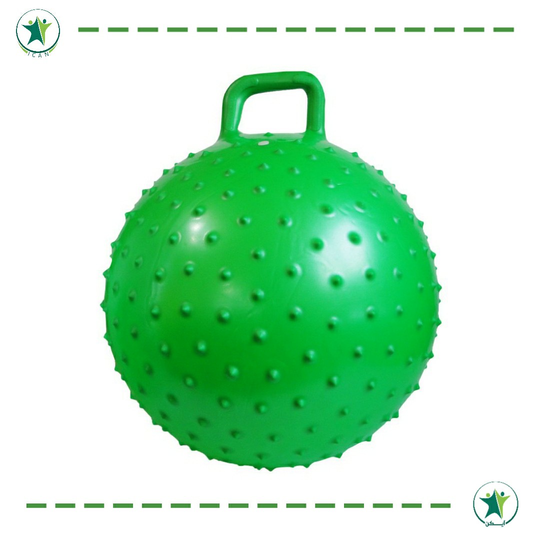 توپ ایروبیک کوچک دسته دار 350 گرم (کاردرمانی حسی)