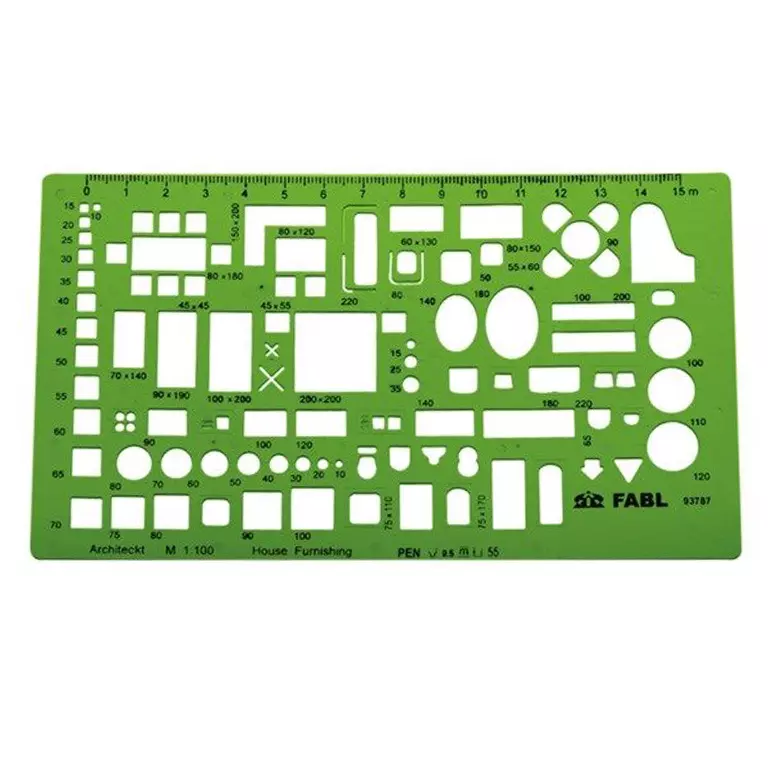 شابلون مبلمان فابل – مقیاس 1:100