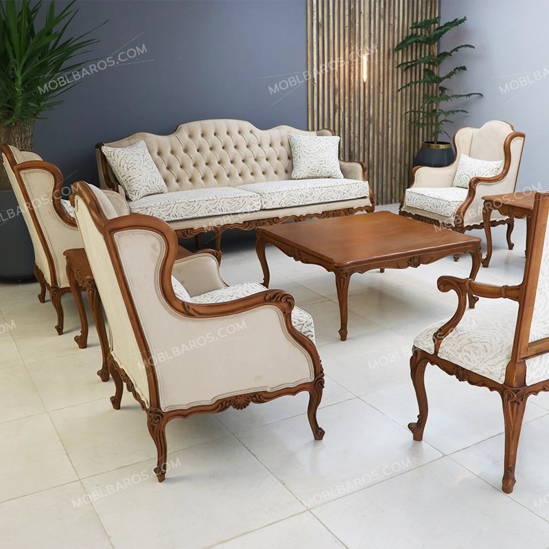 سرویس مبلمان جدید رومینا همراه منبت (ارسال با باربری پس کرایه)