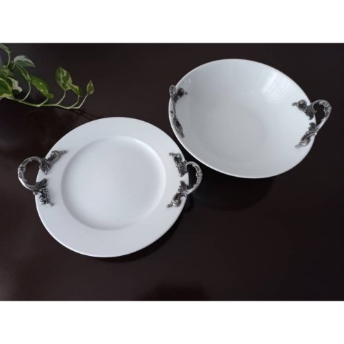 سرویس شیرینی خوری و میوه خوری و آجیل خوری دسته پیوتر