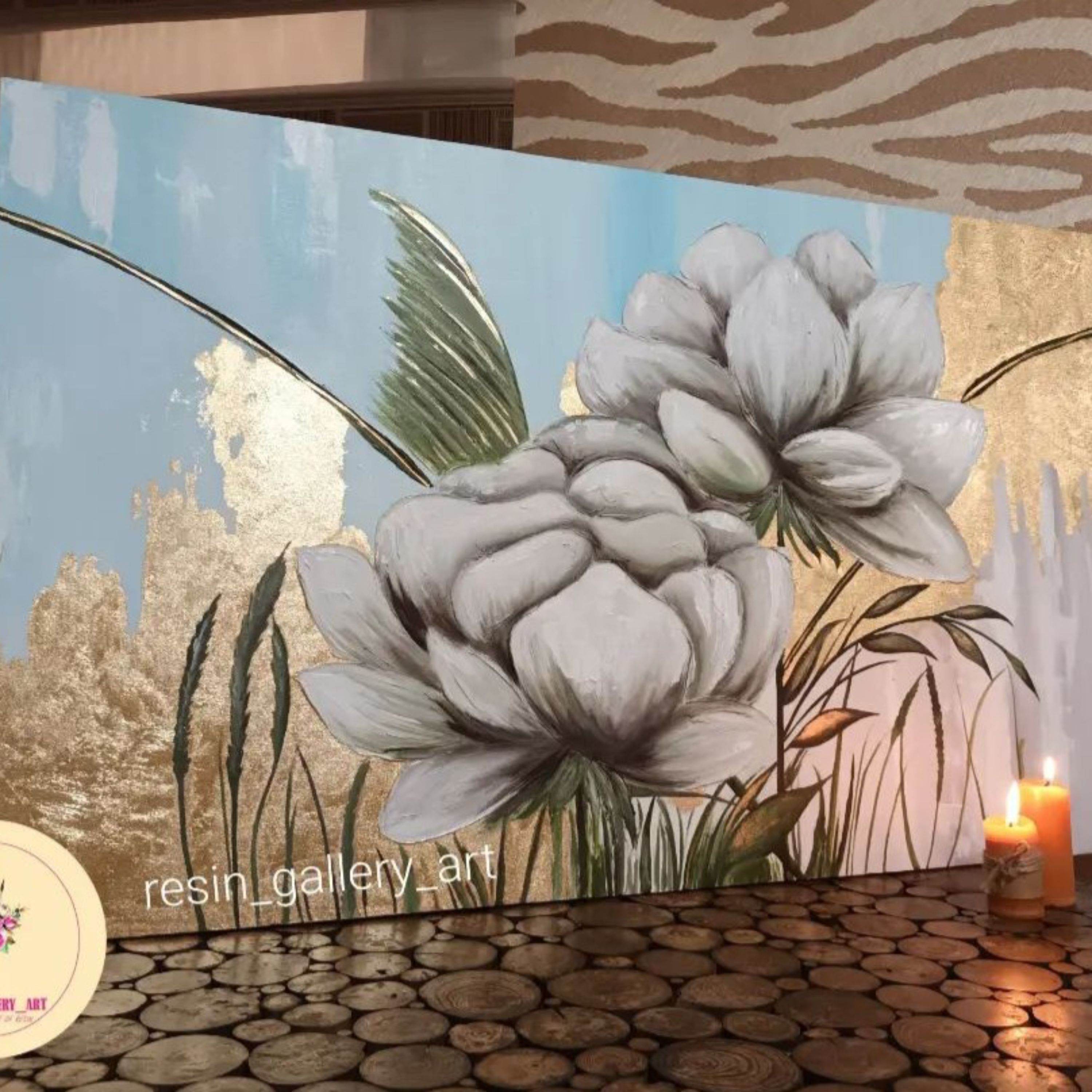 تابلوی نقاشی گل مرداب