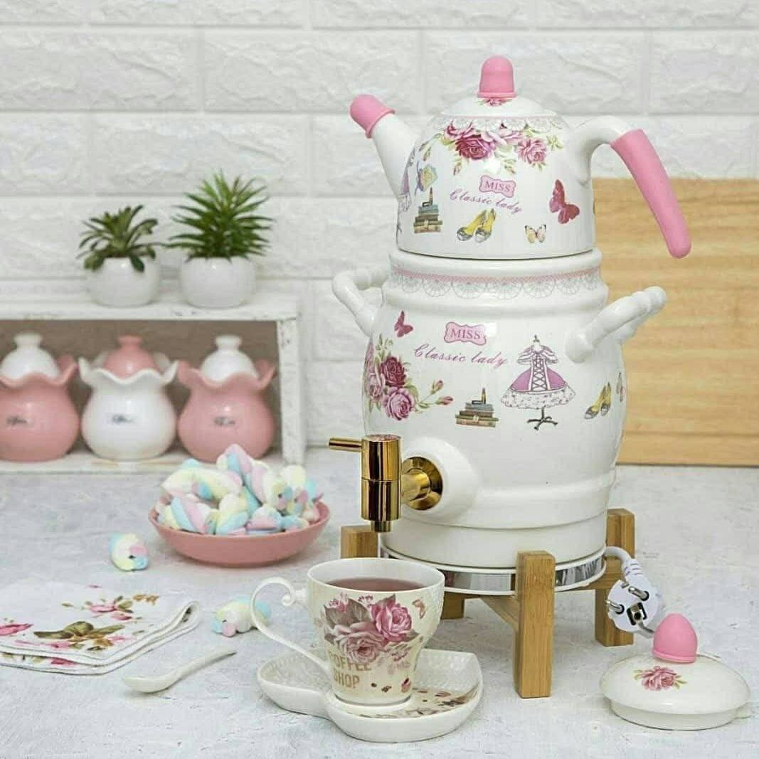 کتری و قوری برقی شیر دار