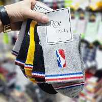جوراب نیم ساق اسپرت مردانه زنانه طرح NBA در 6رنگ نخ پنبه اعلا با کیفیت و تراکم بالا 