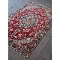 فرش دستبافت شش متری امیرخیز مدل وینتیج کد 6401