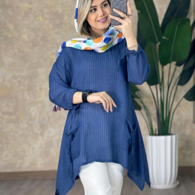 تونیک پلوتی نخ مدل ژینا