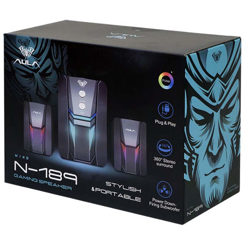اسپیکر 3 تکه RGB دار آئولا AULA N-189