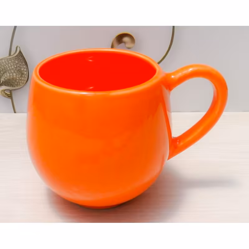 ماگ سرامیکی تپل نارنجی (خرید مستقیم از تولید کننده)