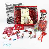 کادو ولنتاین دخترانه با عروسک گربه زنگوله دار