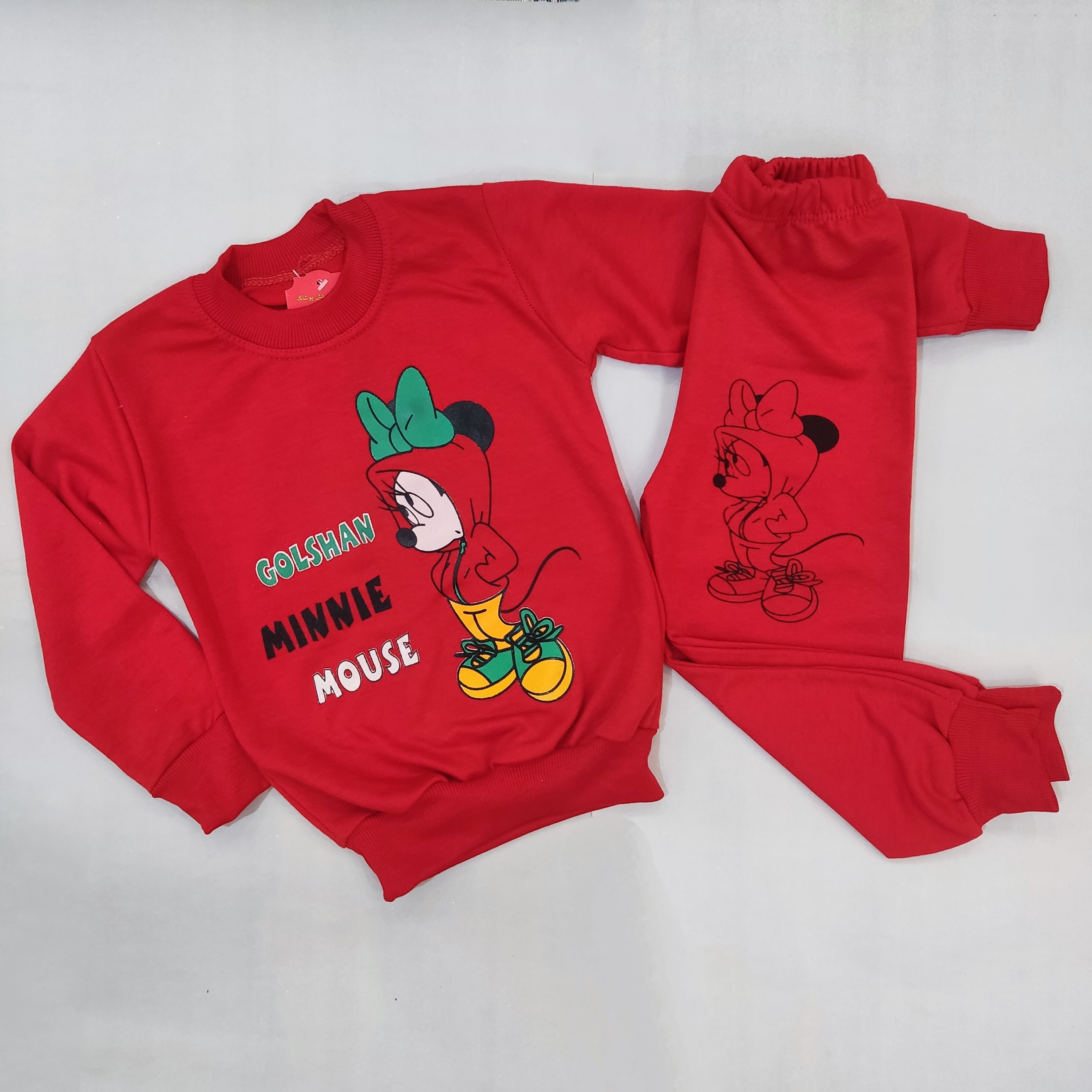 بلوز شلوار دوس اسپان بچگانه سایز 40 مدل میکی موس