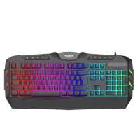 کیبورد مخصوص بازی هیسکا مدل HX-KEG400 RGB