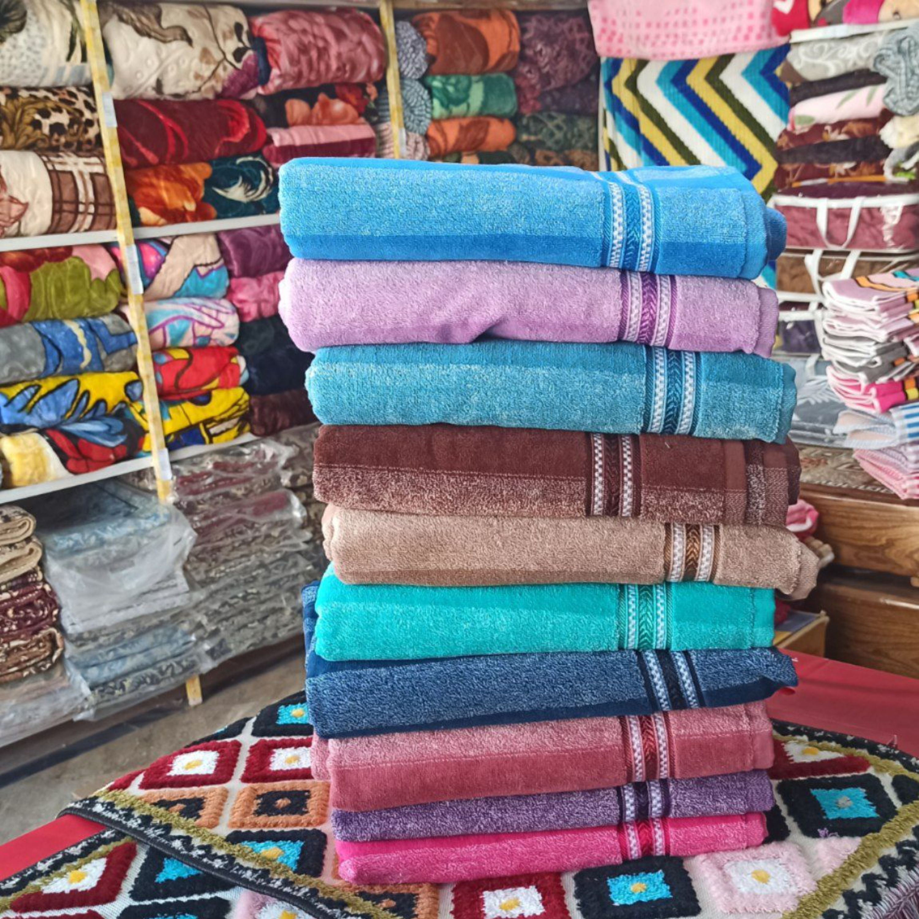 حوله حمامی ماندگار سایز 120/60سانتس متر