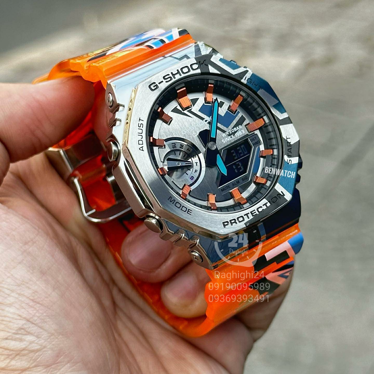 ساعت جی شاک مدل GM-2100SS-1AER
تنظیم اتوماتیک با پایتخت کشورها،اتولایت،های کپی مدل GM-2100ss-1AERمدل روح خیابان