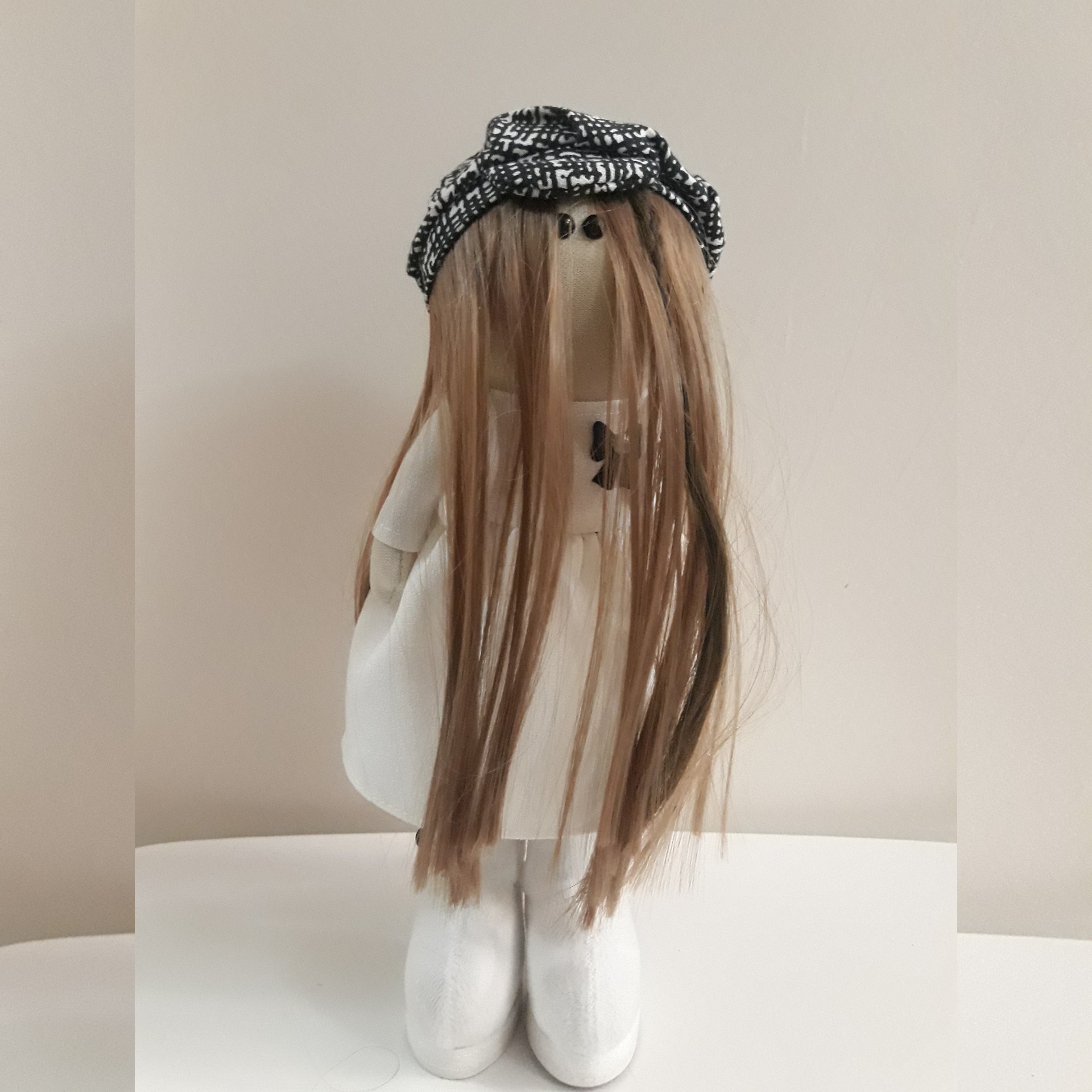 عروسک روسی تیلدا دختر سفید کد D101
