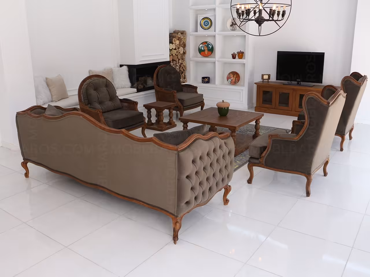 ست مبلمان ابزاری با تک روما