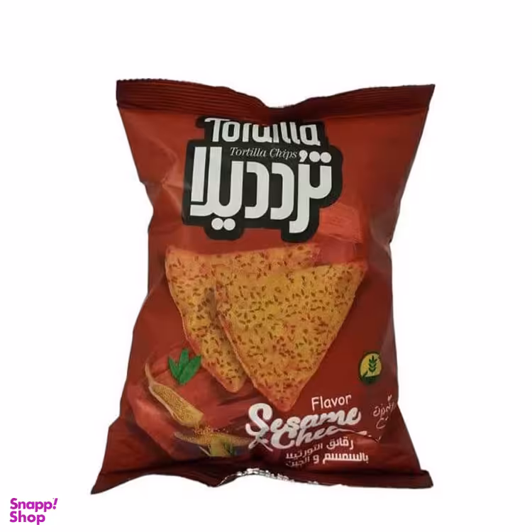 چیپس ذرت کنجدی ترددیلا وزن 100 گرم