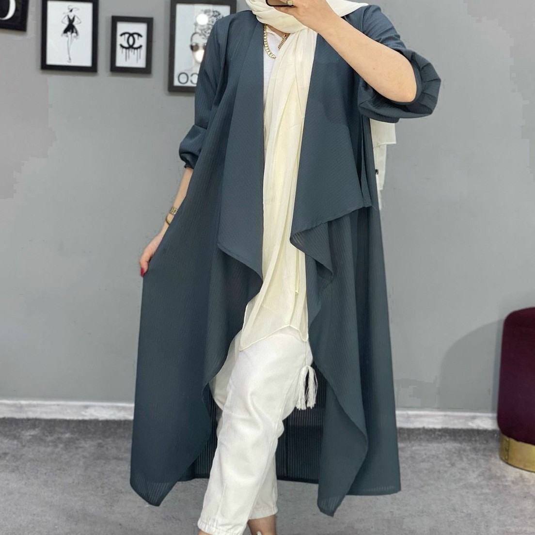 مانتو بلند تابستانه کد11