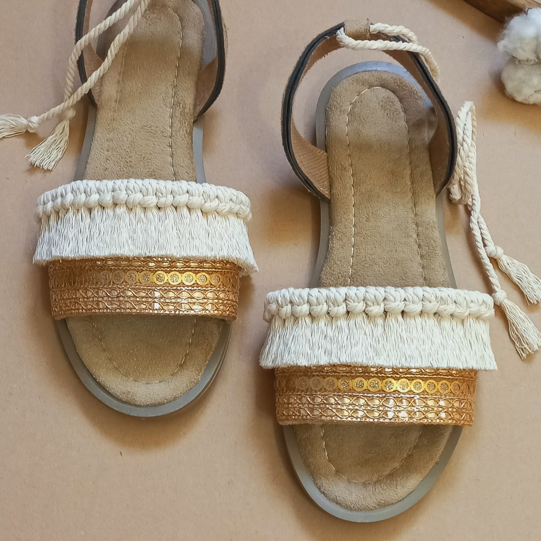 صندل مکرومه بافی