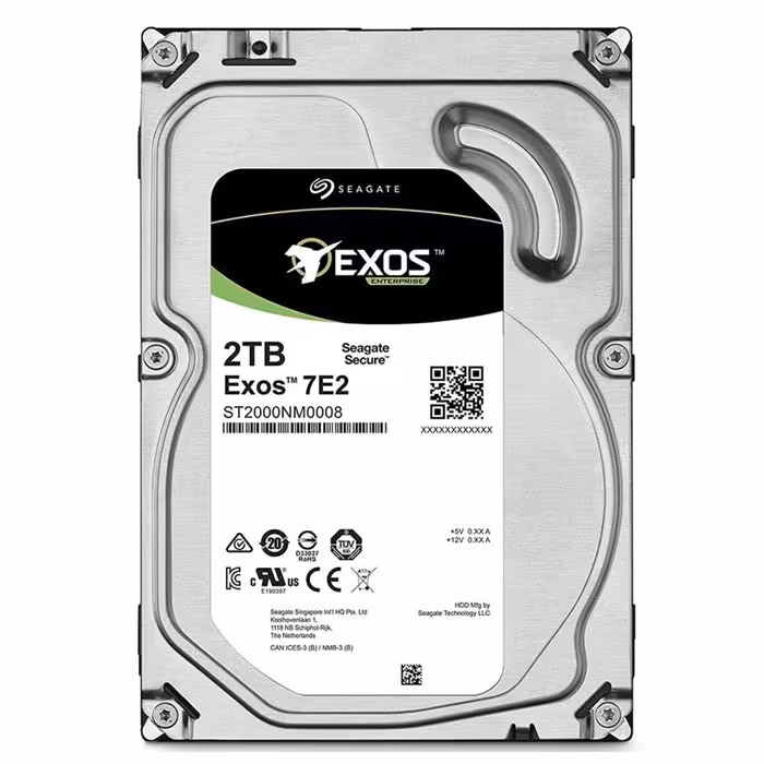 هارد اینترنال سیگیت مدل ST2000NM0008 Exos 7E2 با ظرفیت 2 ترابایت