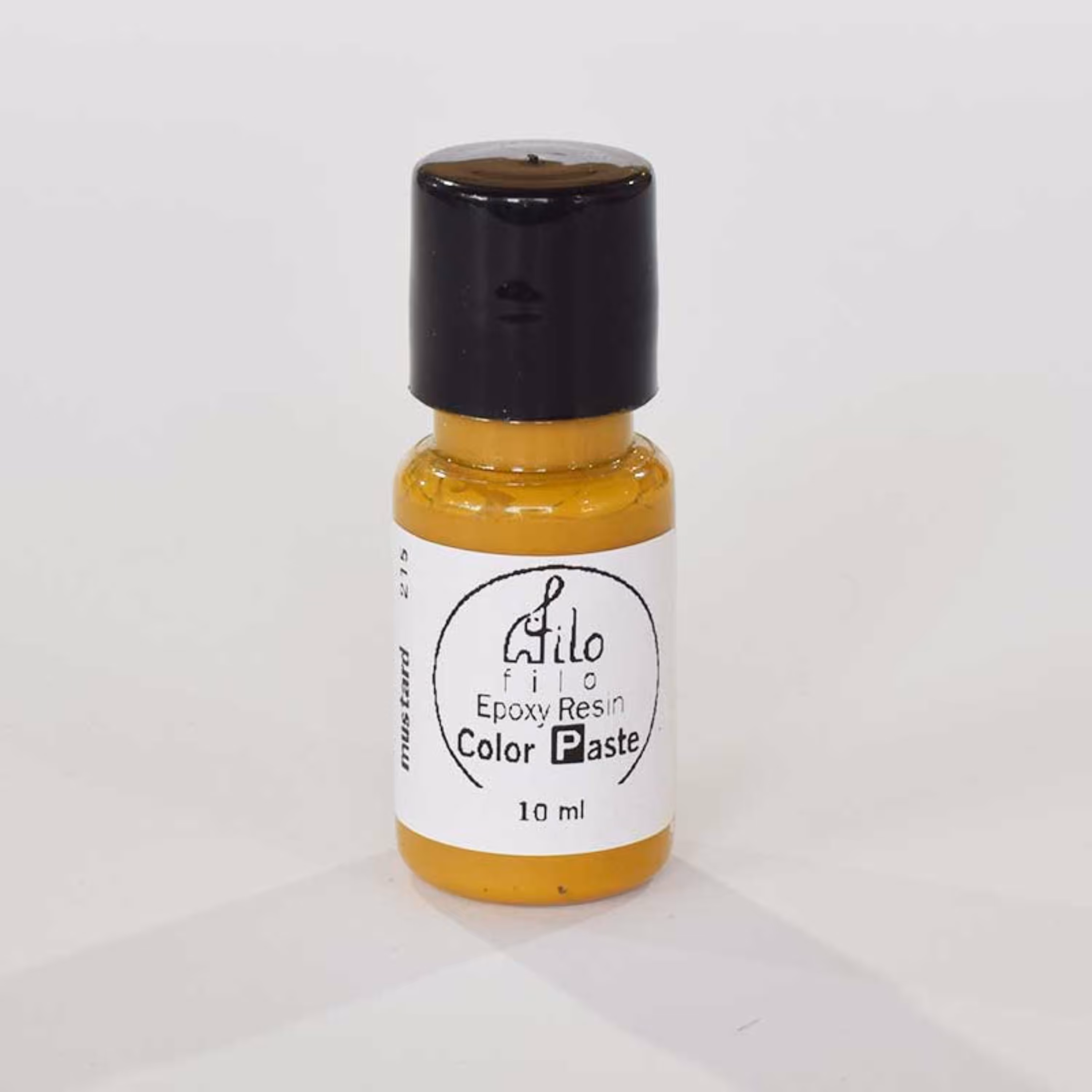 رنگ رزین اپوکسی خمیری خردلی فیلو حجم 10 میلی لیتر