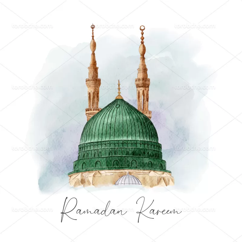 وکتور مسجد النبی | گرافیک با طعم تربچه