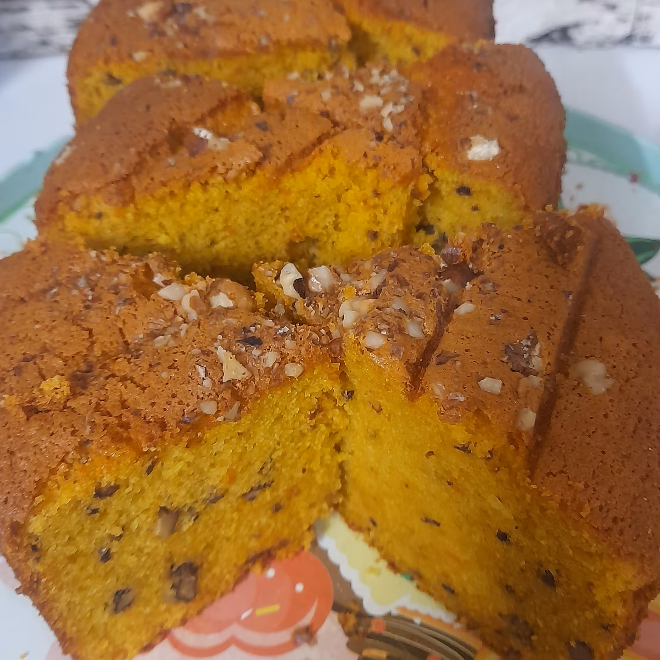 کیک سیب ودارچین+گردو