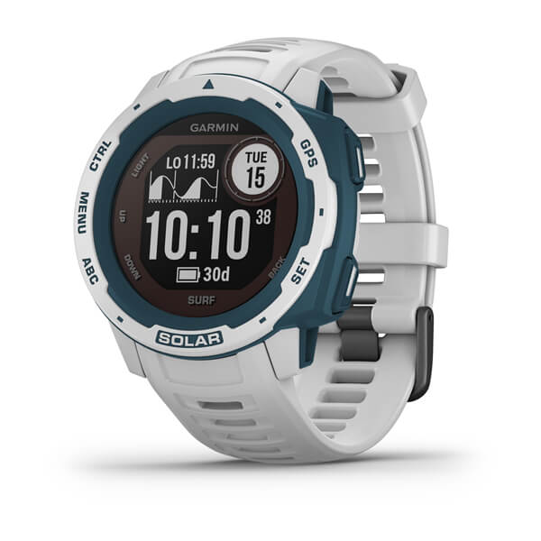 ساعت هوشمند گارمین مدل Instinct Solar Surf Edition Cloudbreak با بند سیلیکونی