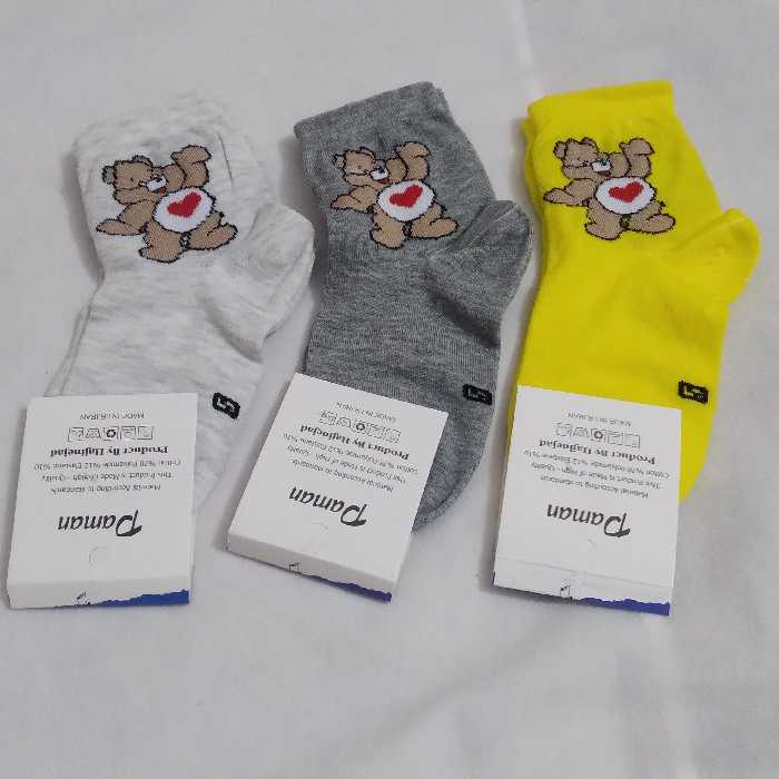 جوراب بچگانه سایز 5 مجموعه سه عددی