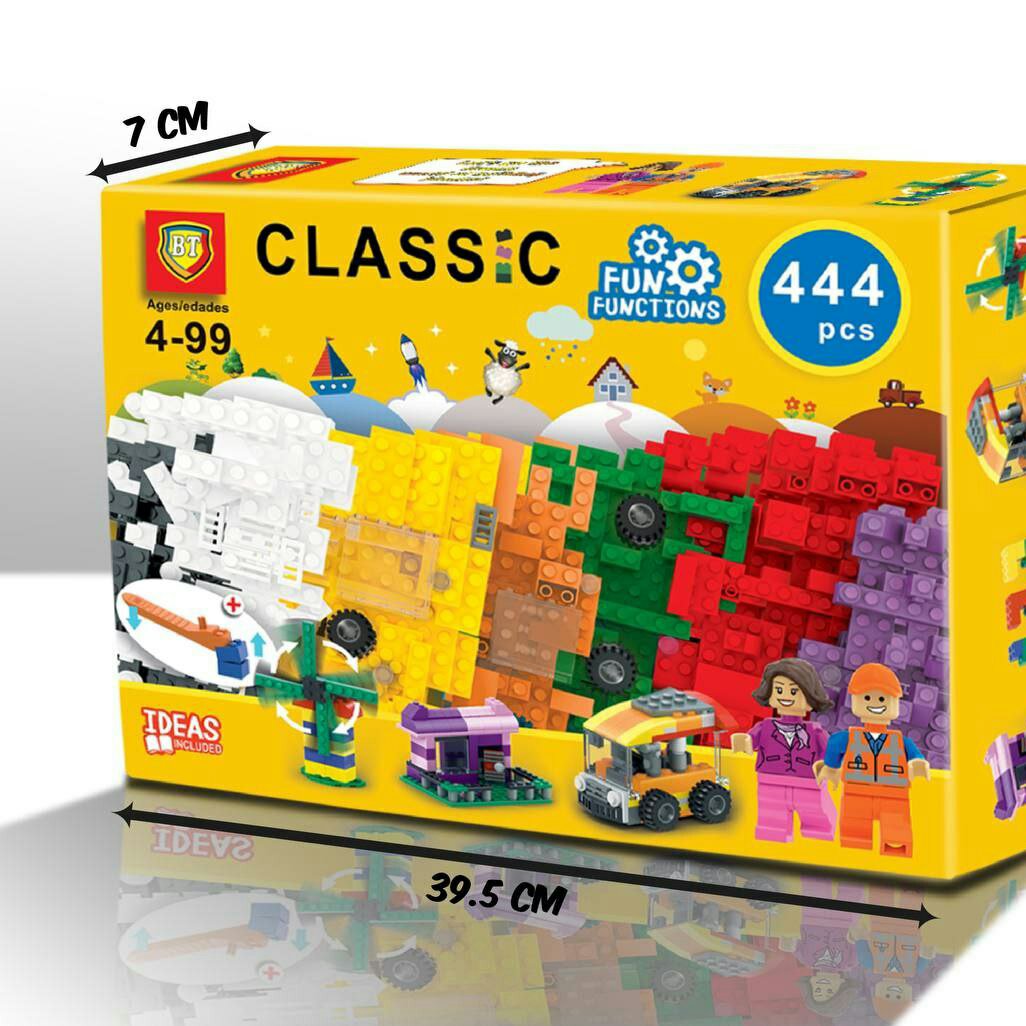 لگو کلاسیک ، خانه سازی 444 قطعه کلاسیک BT لگو ساختنی بدون طرح لگو ساختنی کلاسیک