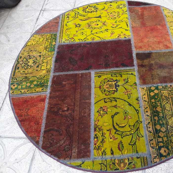 فرش چهل تیکه دستبافت قطر 150سانتیمتر