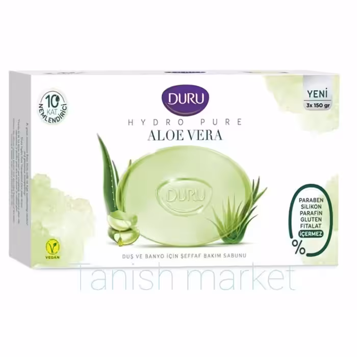 صابون دورو Duru پاک کننده صورت الورا 3عددی 450 گرمی اصل ترکیه
