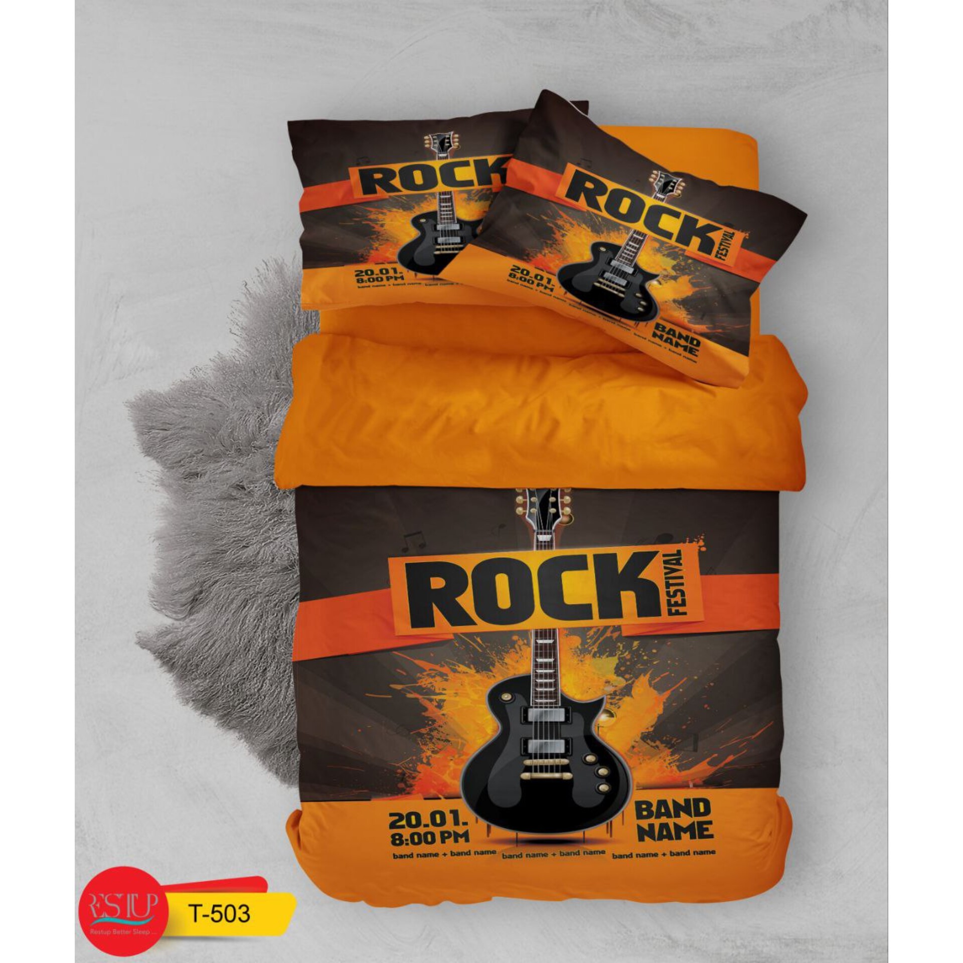 رو تختی سه بعدی یک نفره کد تی 503