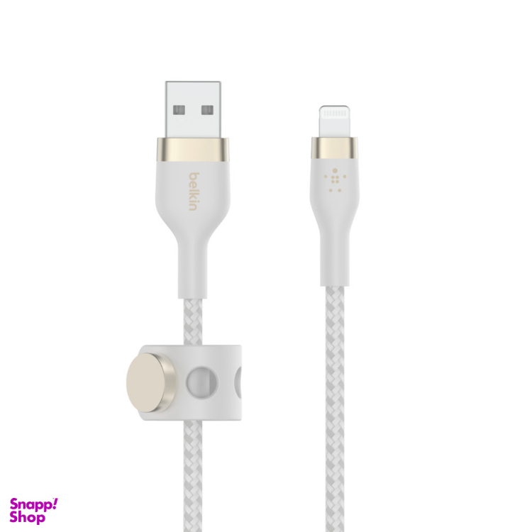 کابل شارژ سریع USB-A به لایتنینگ بلکین (Belkin) مدل CAA010bt1MWH طول 1 متر