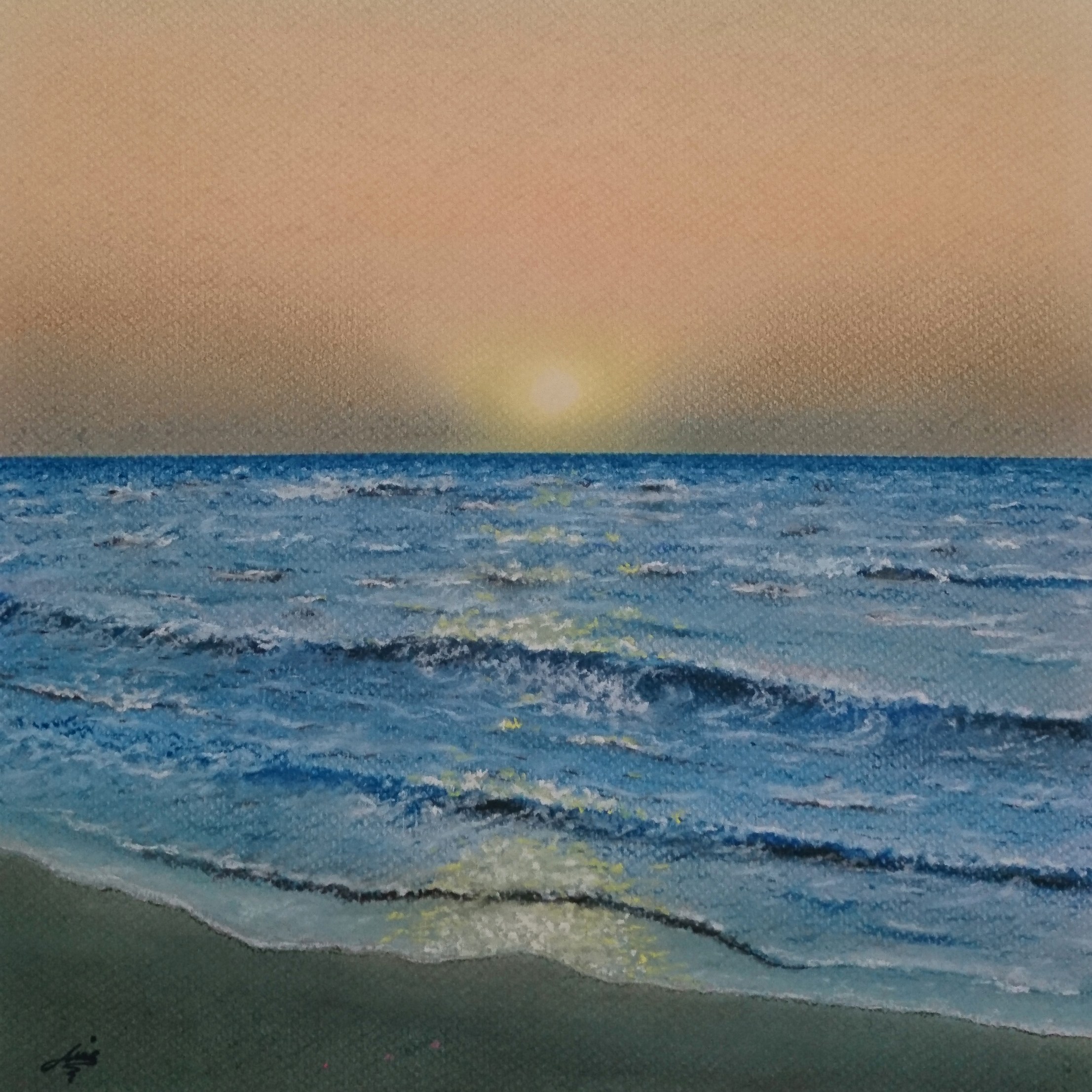 تابلو نقاشی پاستل گچی - 1