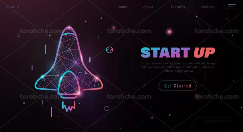 وکتور استارت آپ با کیفیت | گرافیک با طعم تربچه